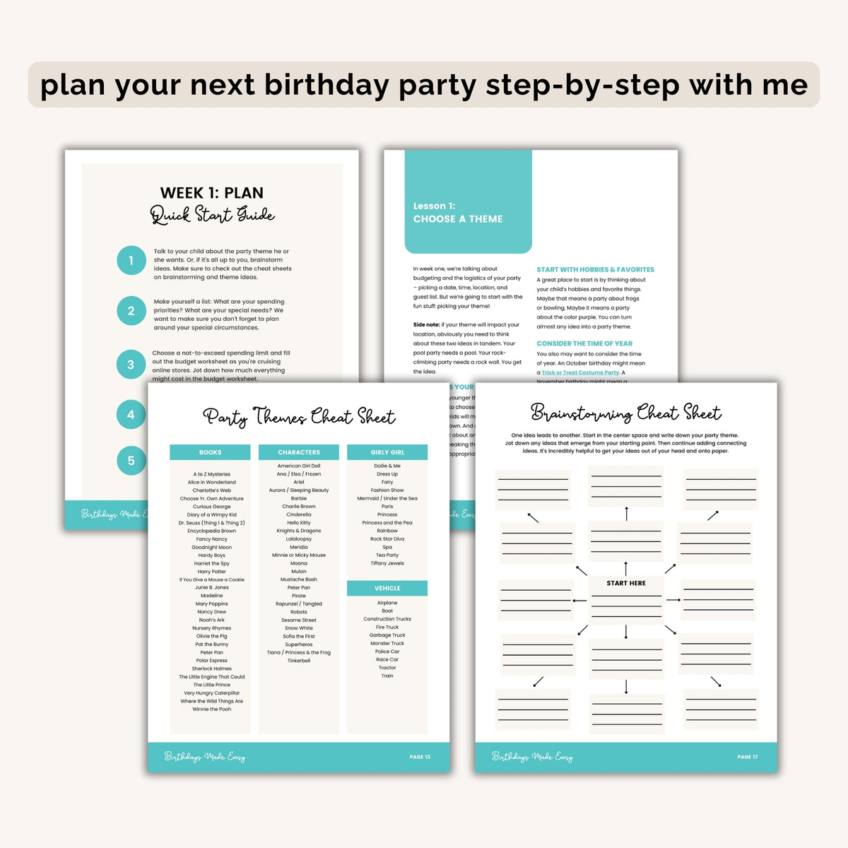 Birthdays Made Easy INSTANT DOWNLOAD