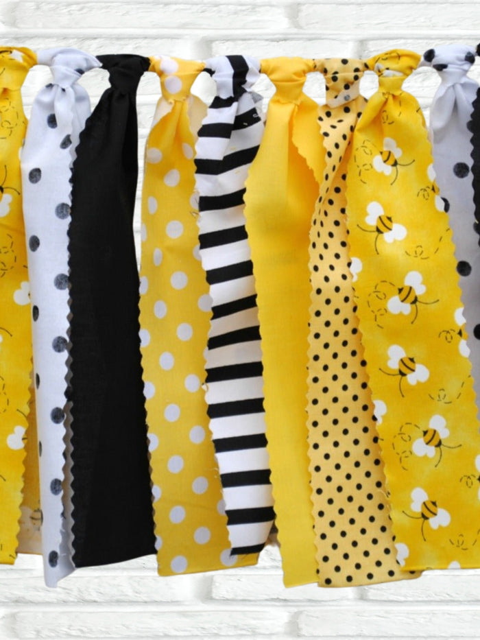 Bumble Bee Fabric Bunting
