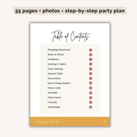 Thanksgiving Party Plan INSTANT DOWNLOAD