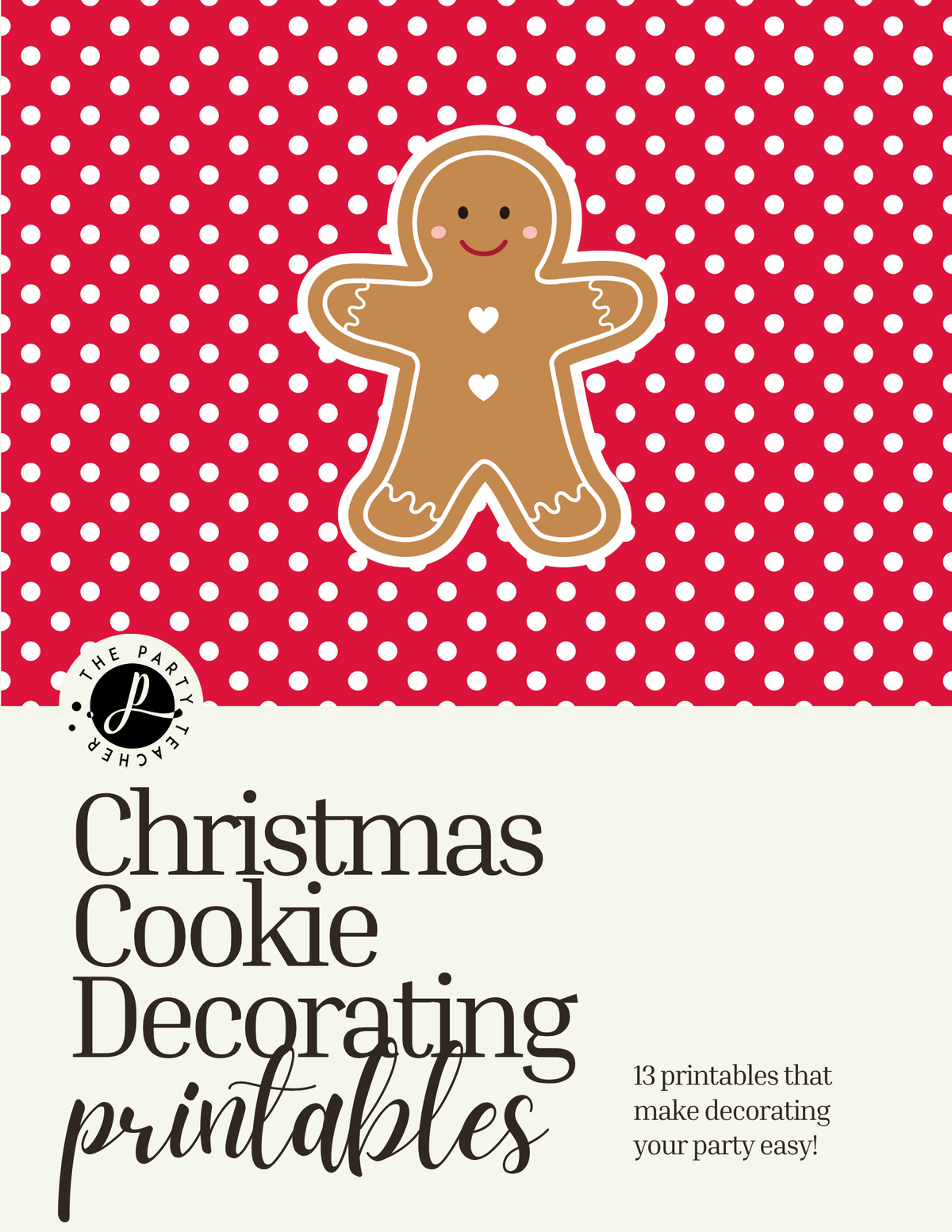 Christmas Cookie Decorating Party Printables INSTANT DOWNLOAD