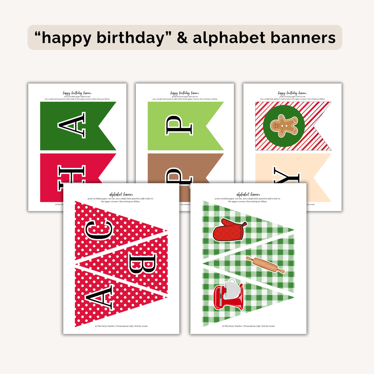 Christmas Cookie Decorating Party Printables INSTANT DOWNLOAD