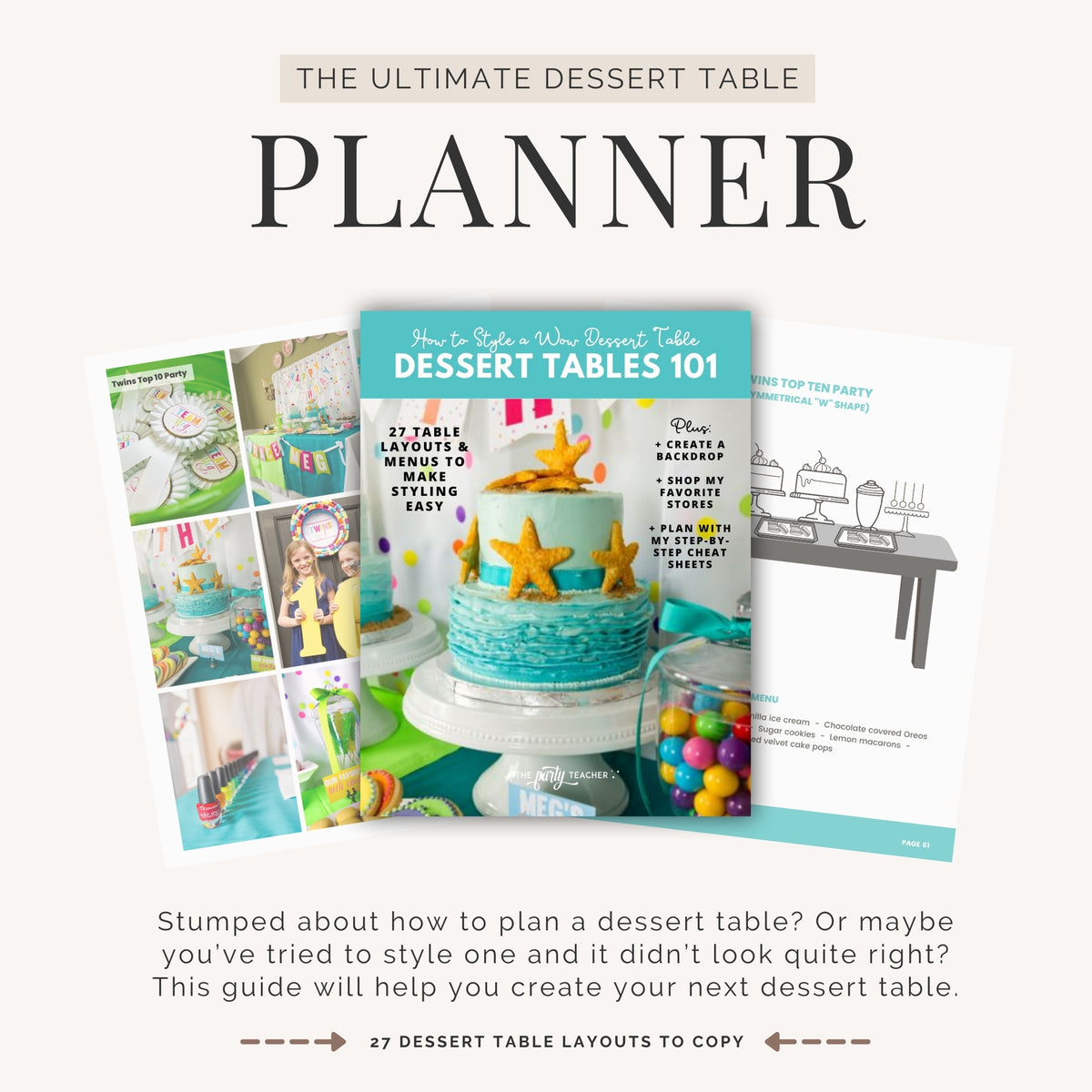 Dessert Tables 101 eBook Overview - The Party Teacher