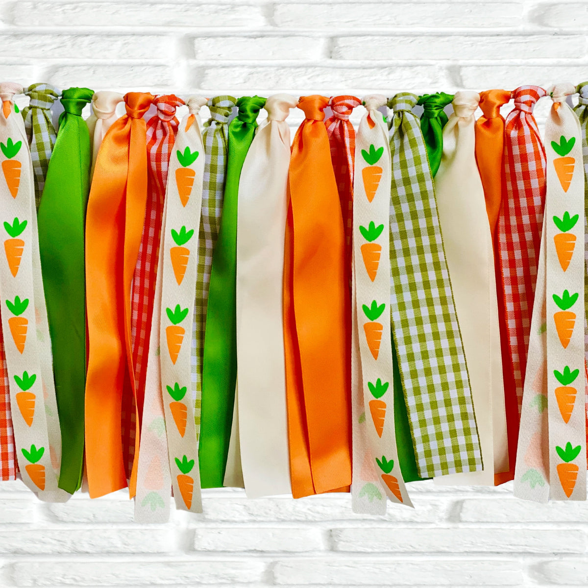 Easter Carrot Ribbon Bunting - FREE Shipping