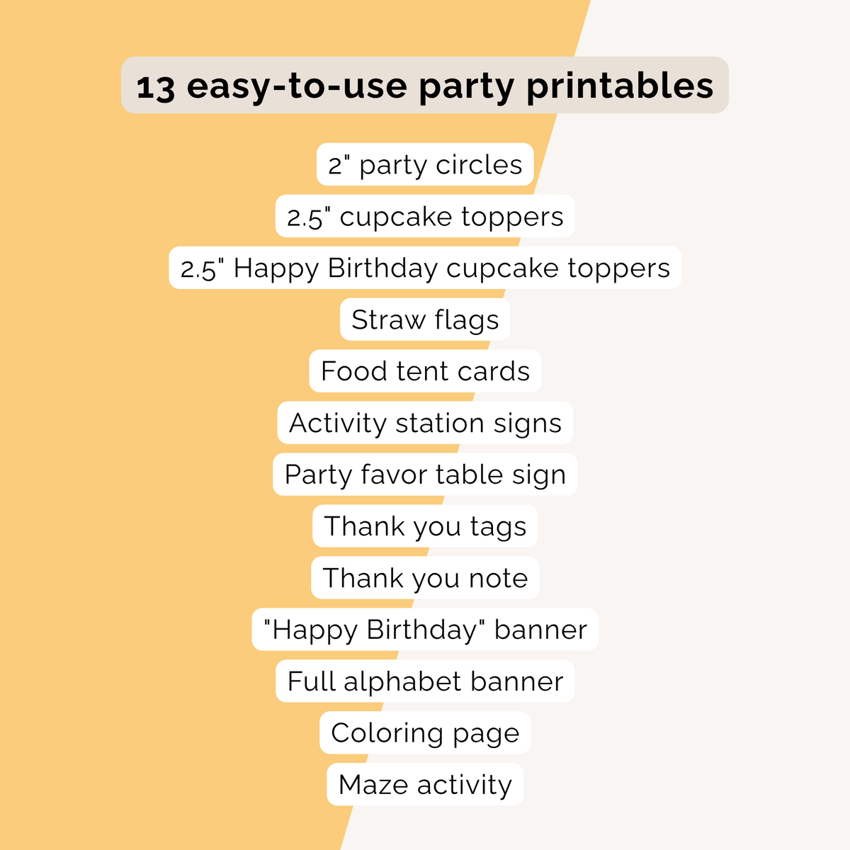 Groovy Birthday Party Printables INSTANT DOWNLOAD