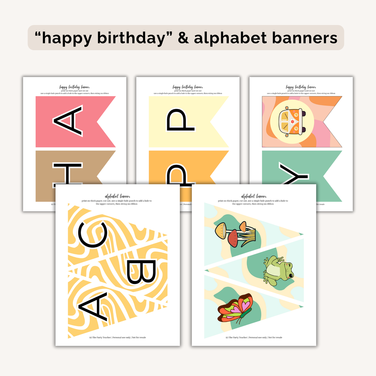 Groovy Birthday Party Printables INSTANT DOWNLOAD