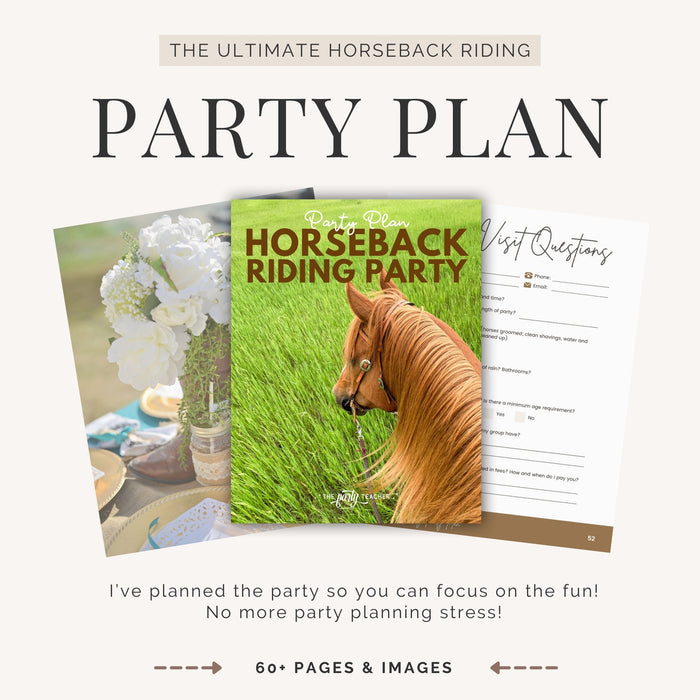 Horseback Riding Birthday Party Plan INSTANT DOWNLOAD