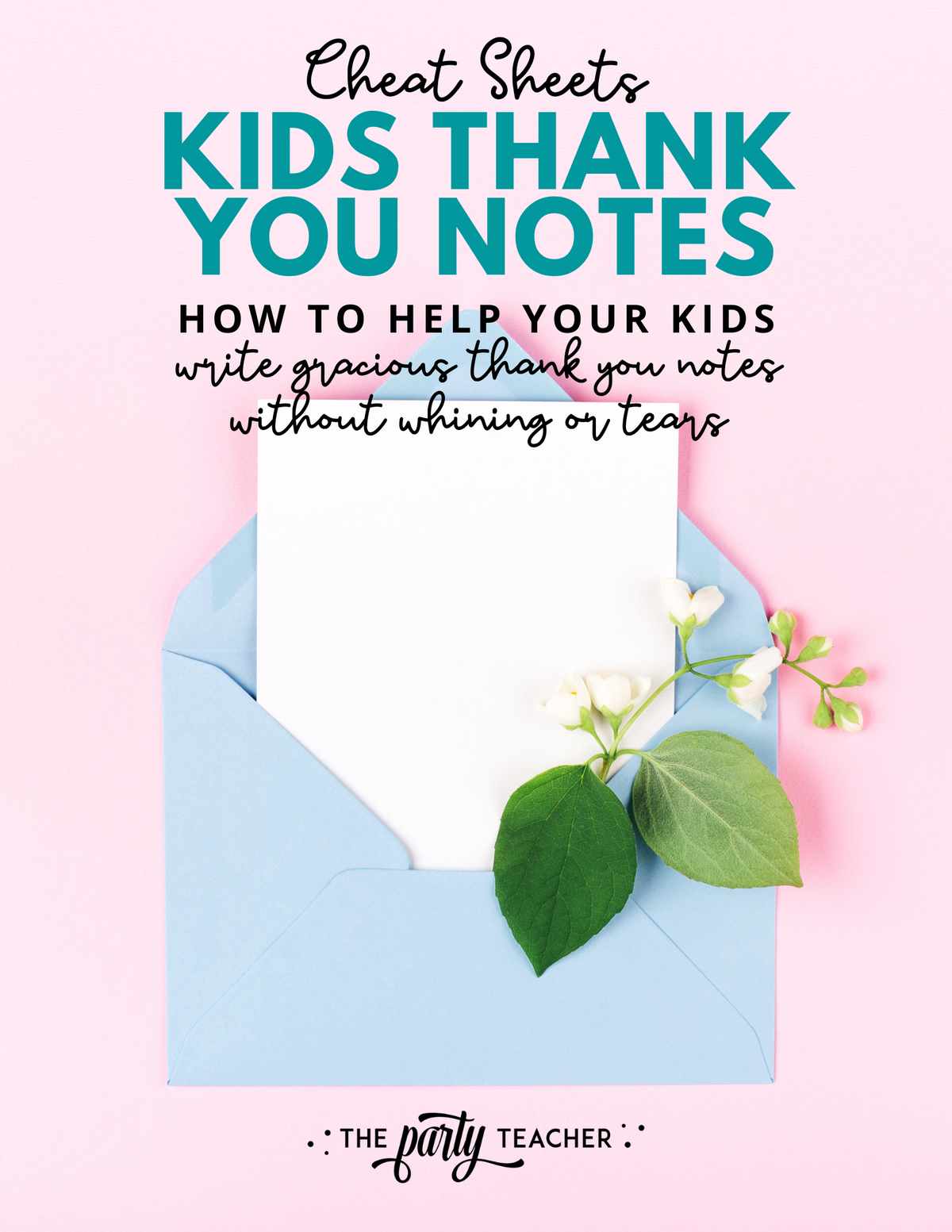 Thank You Note Cheat Sheets INSTANT DOWNLOAD