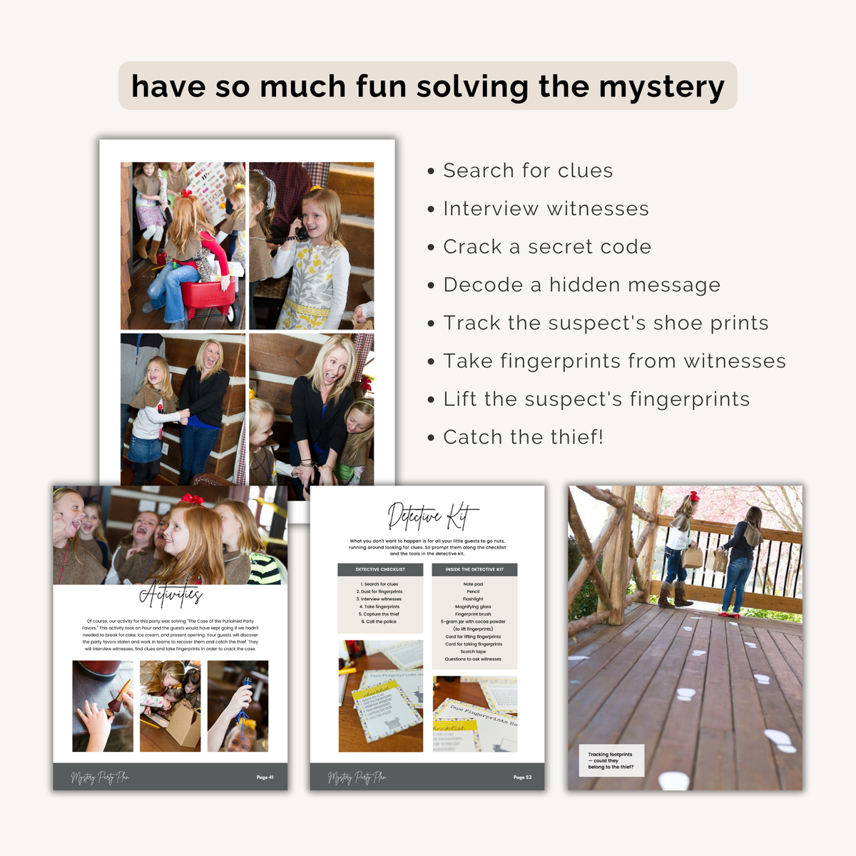 Mystery Birthday Party Plan INSTANT DOWNLOAD