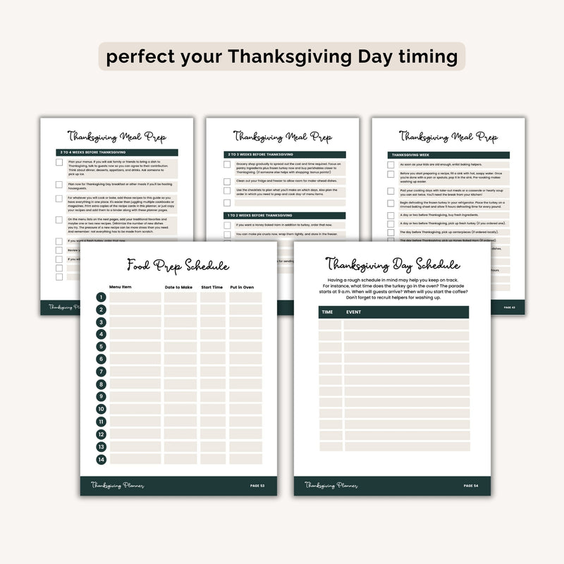 Thanksgiving Planner INSTANT DOWNLOAD