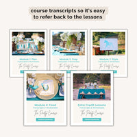 The Party Course - Plan Your Child's Birthday in Minutes a Day!
