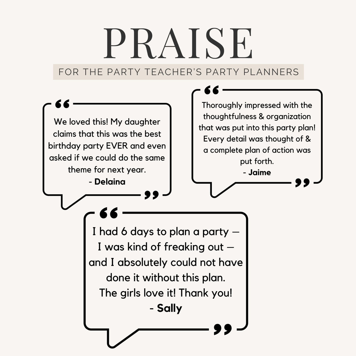 Twins Birthday Party Planner - testimonials - The Party Teacher