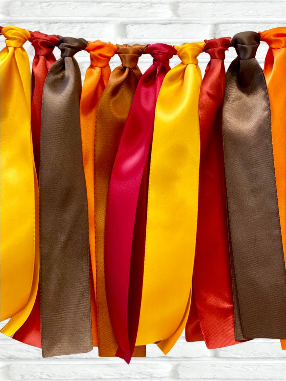 Autumn ribbon bunting - The Party Teacher - hero image