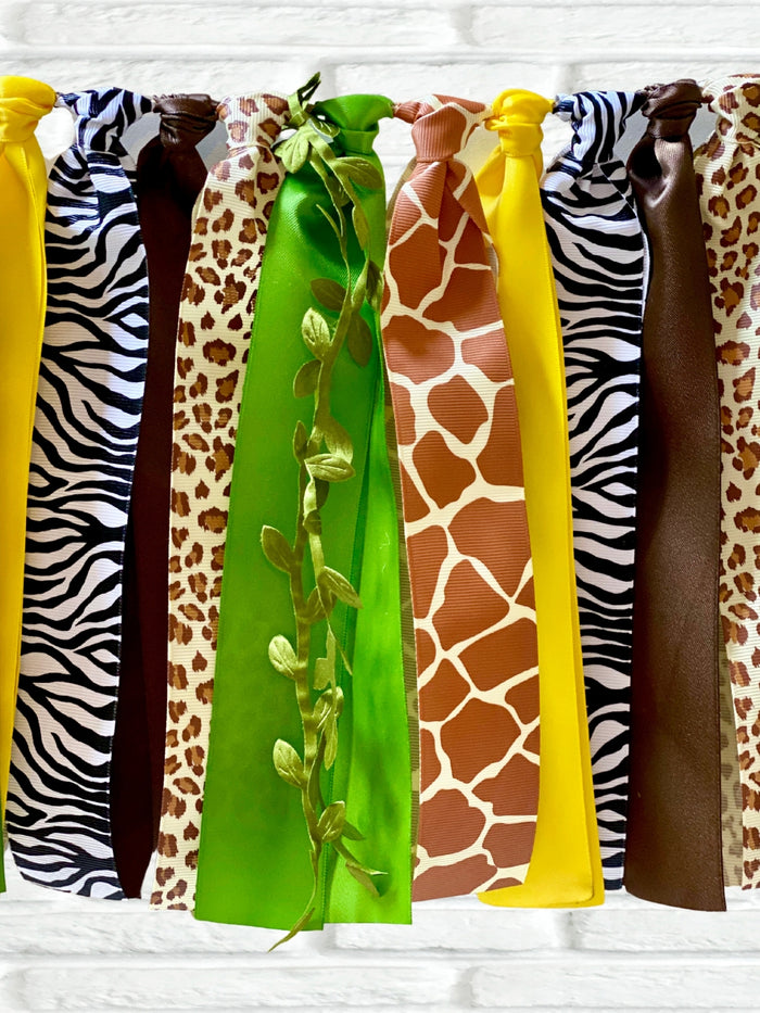 Jungle Safari Ribbon Bunting - FREE Shipping