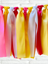 Pink Lemonade Ribbon Bunting - FREE Shipping