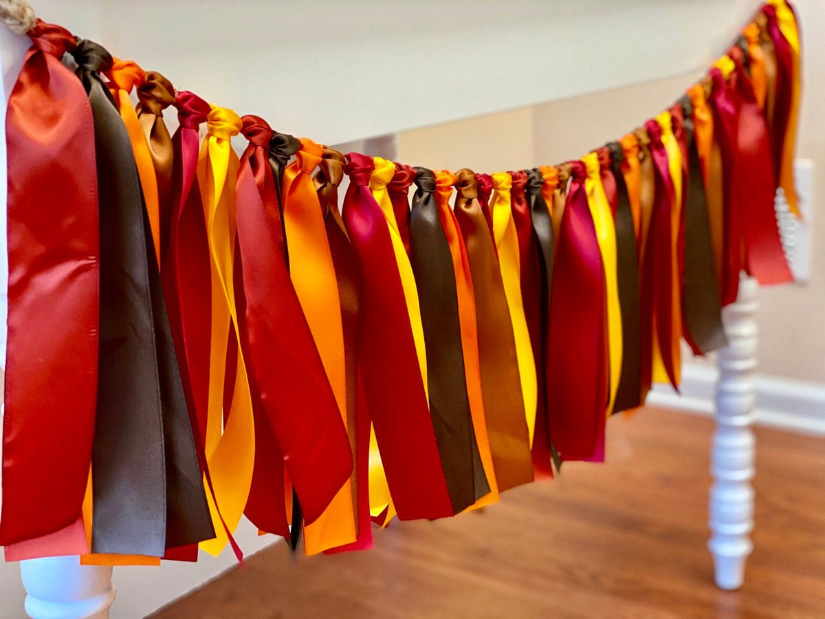 Autumn Thanksgiving Ribbon Bunting - FREE Shipping - The Party Teacher