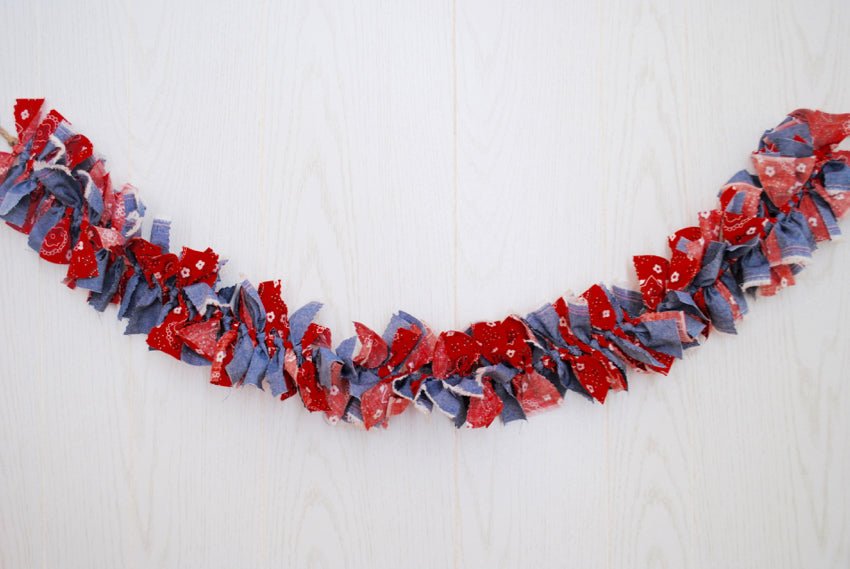 Bandana Fabric Bunting - FREE Shipping - The Party Teacher