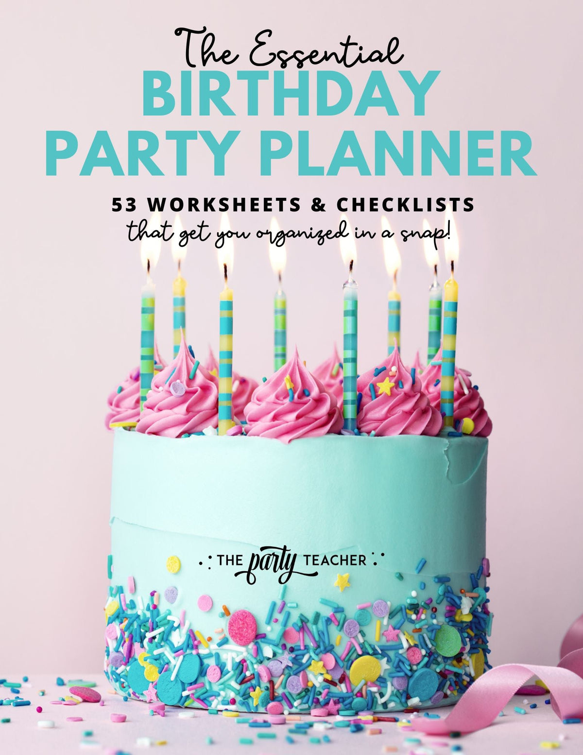 Party planning prompt worksheets - Birthday Party Planner by The Party Teacher-cover