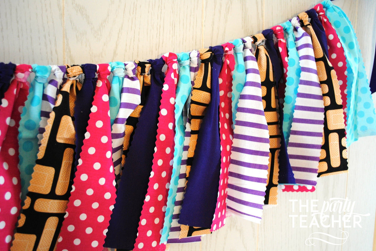 Doctor Fabric Bunting - FREE Shipping - The Party Teacher