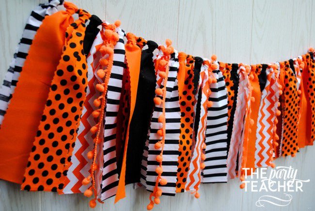 Halloween Fabric Bunting - FREE Shipping - The Party Teacher