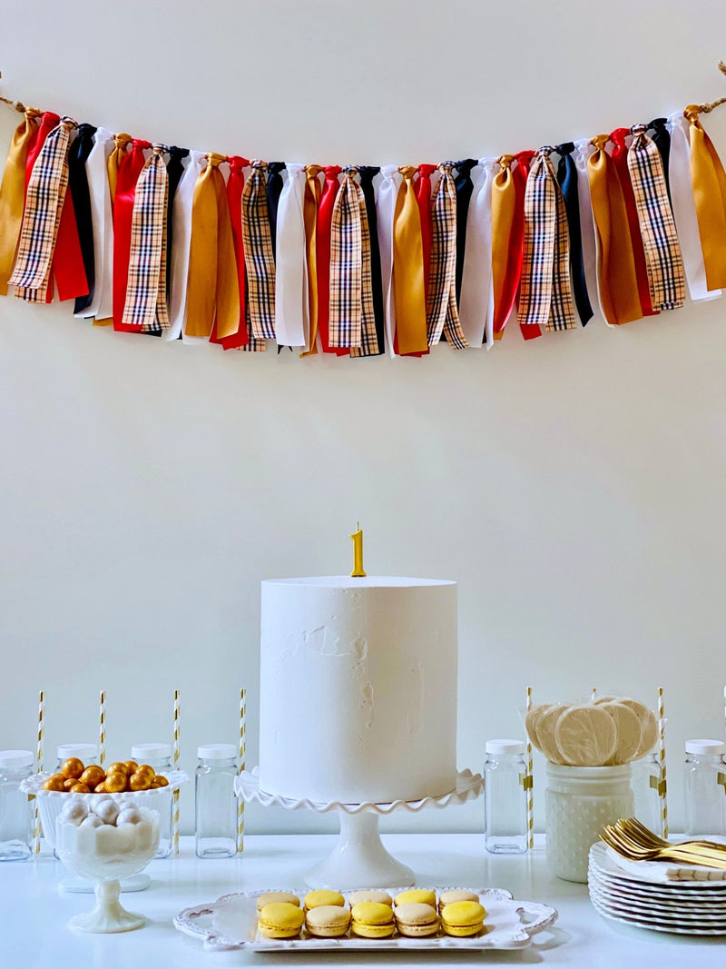 Plaid Ribbon Bunting - FREE Shipping - The Party Teacher