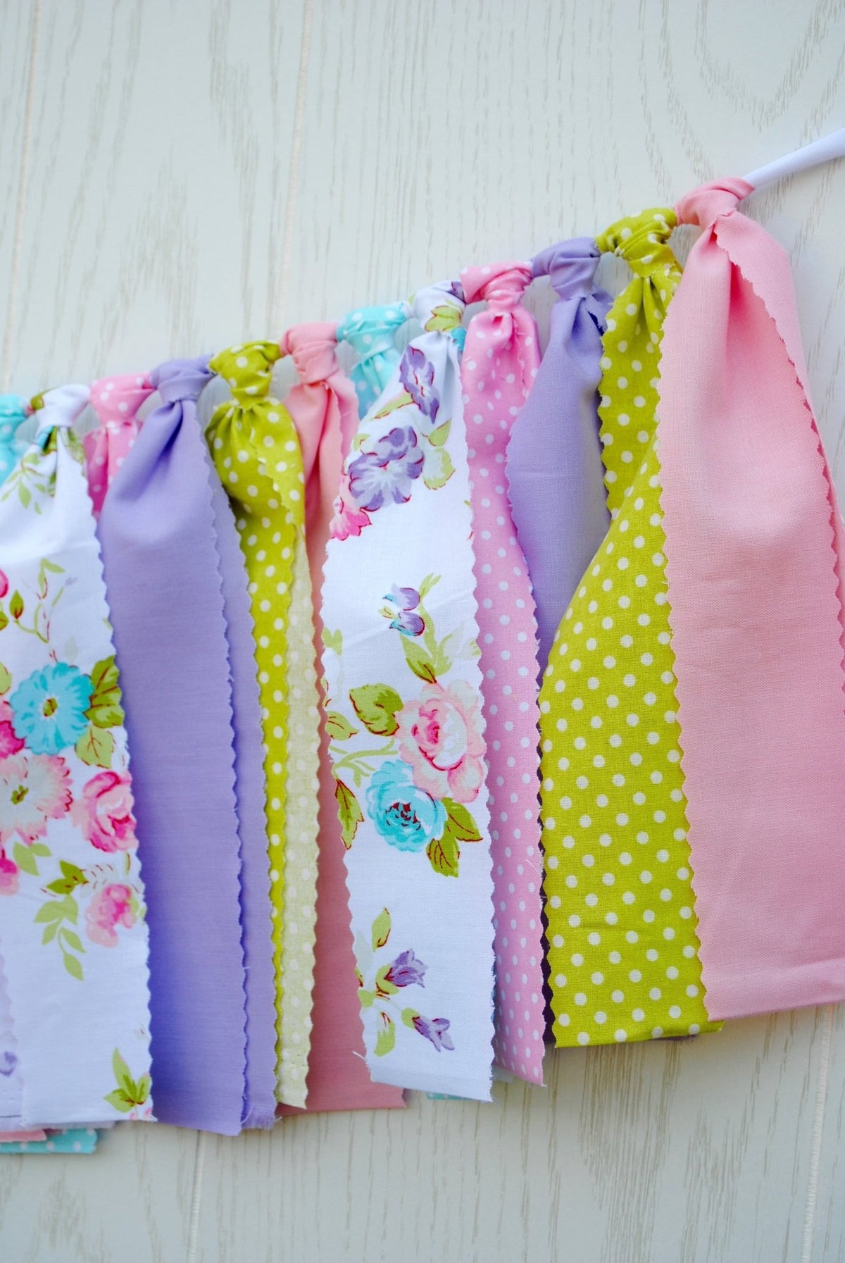 Tea Party Fabric Bunting - FREE Shipping - The Party Teacher