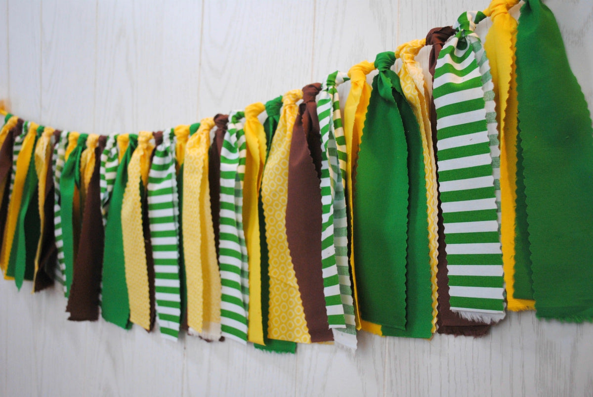 Tractor Fabric Bunting - FREE Shipping - The Party Teacher