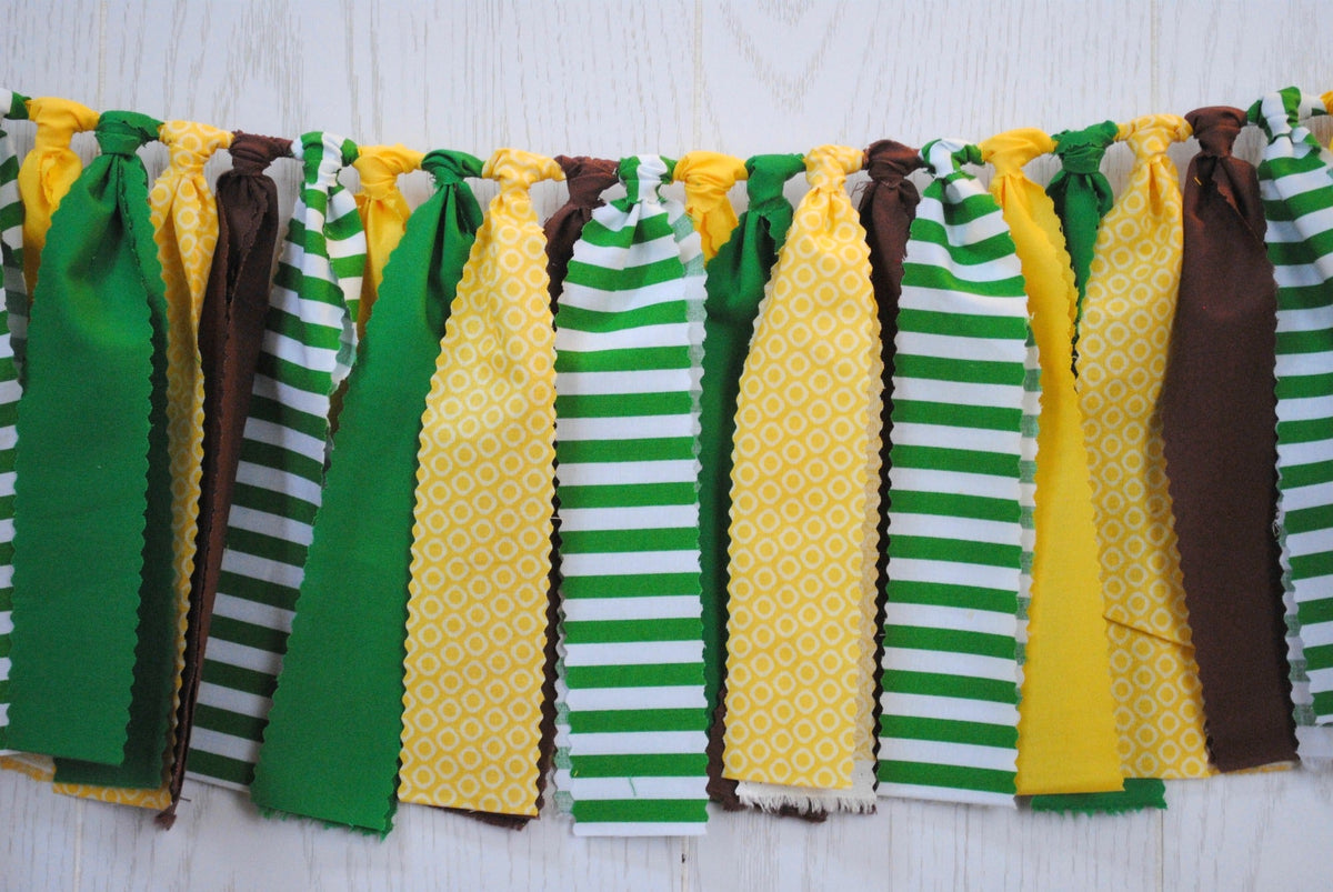 Tractor Fabric Bunting - FREE Shipping - The Party Teacher