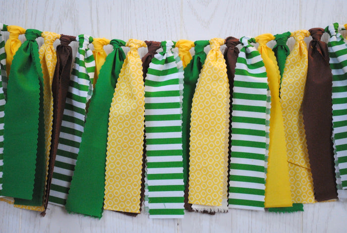 Tractor Fabric Bunting - FREE Shipping - The Party Teacher