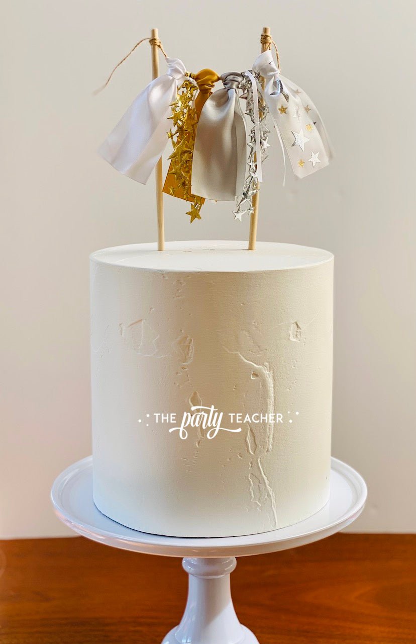 Under the Stars Ribbon Cake Topper - The Party Teacher