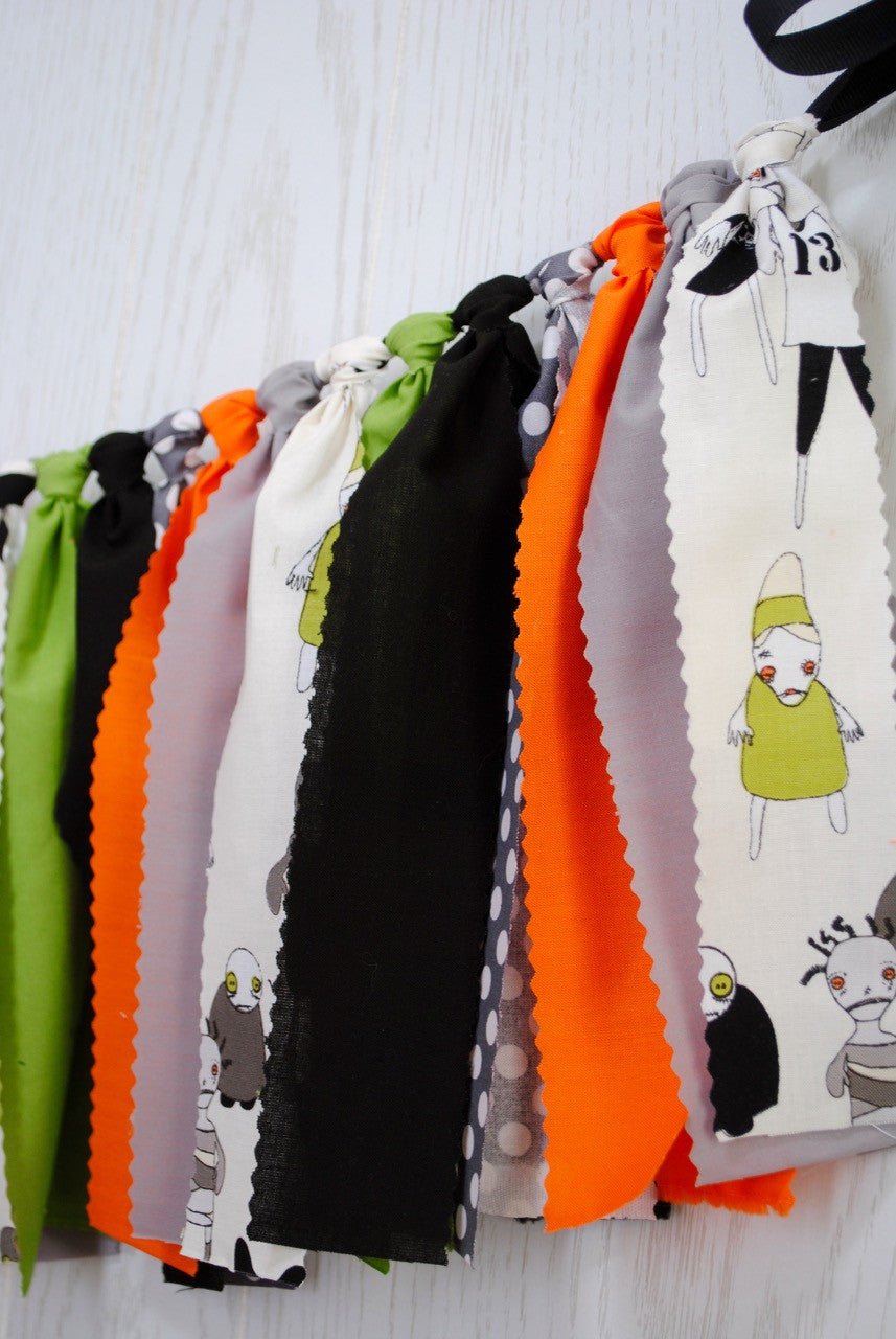 Zombie Fabric Bunting - FREE Shipping - The Party Teacher