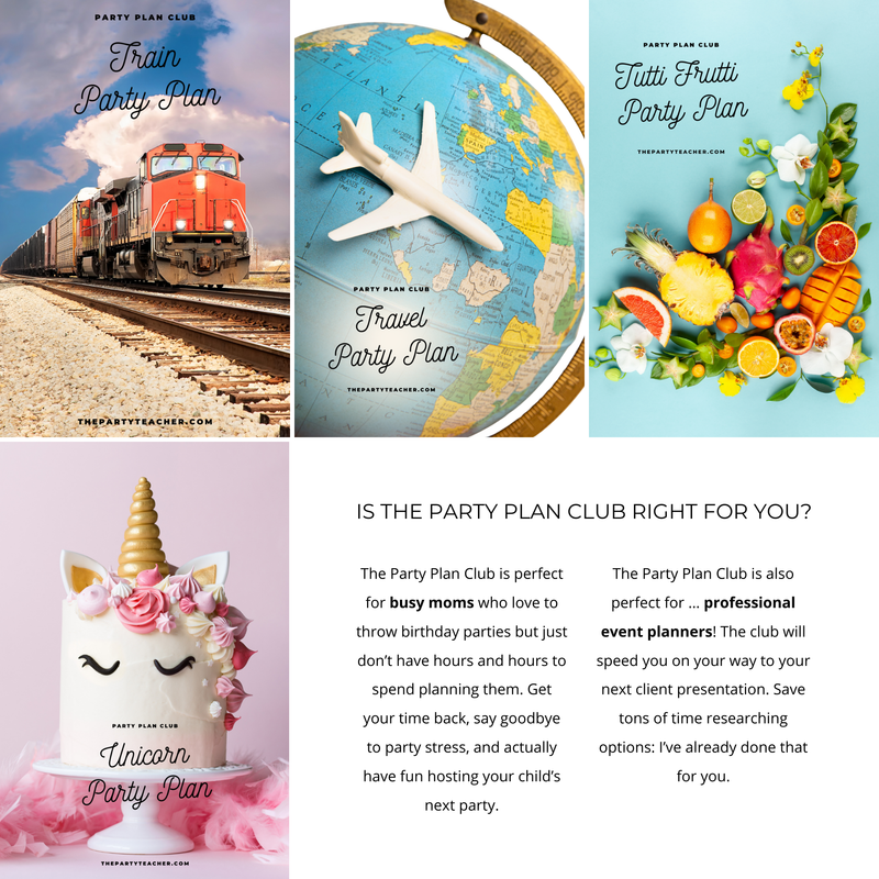 The Party Plan Club — Your Child's Birthday Party Is Already Planned!