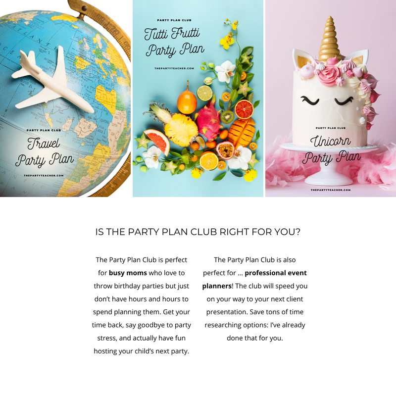 The Party Plan Club — Your Child's Birthday Party Is Already Planned!