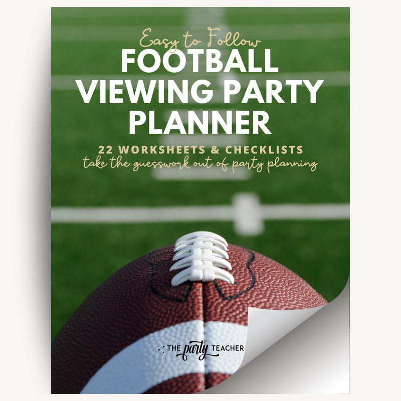 Football Viewing Party Planner INSTANT DOWNLOAD