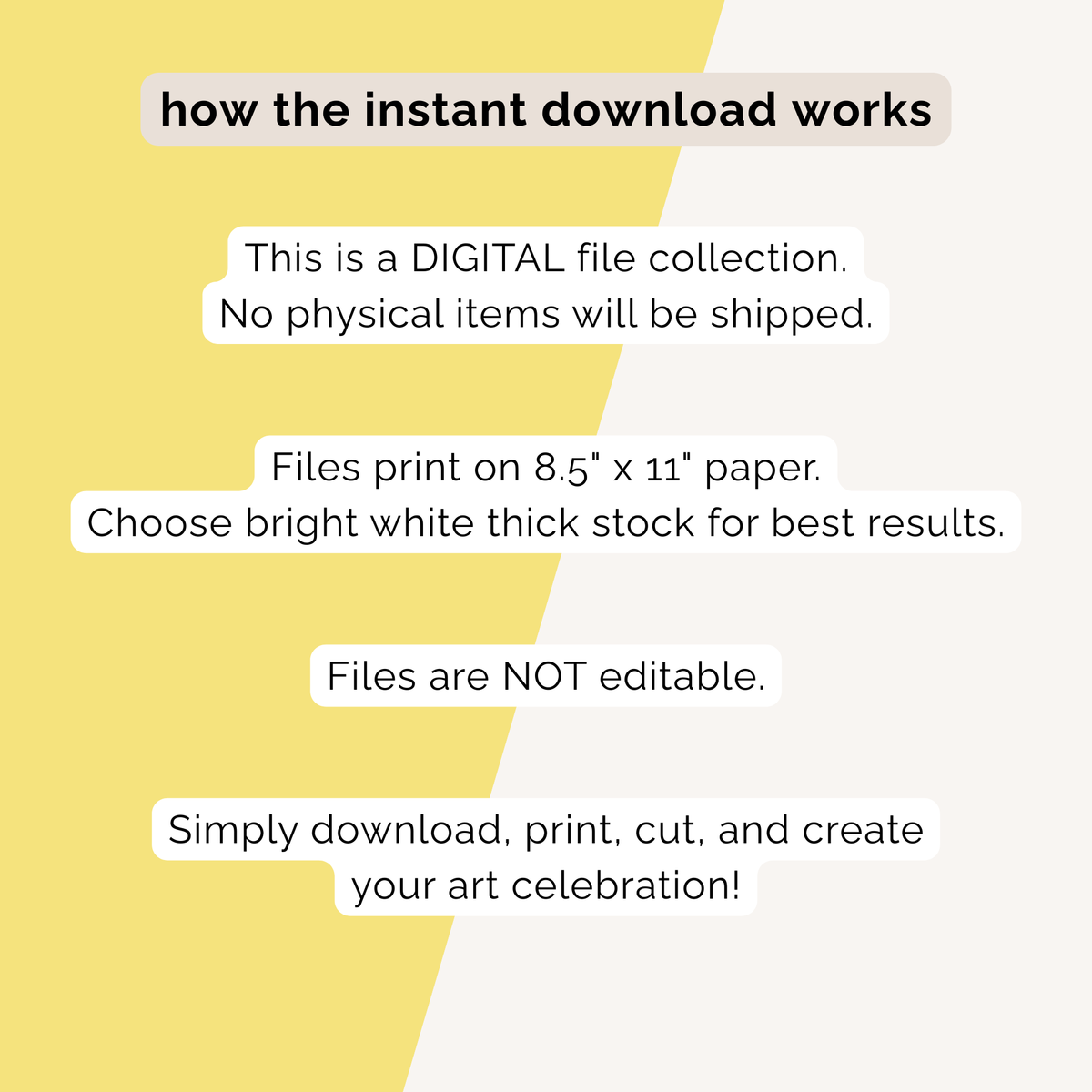 Art Birthday Party Printables INSTANT DOWNLOAD