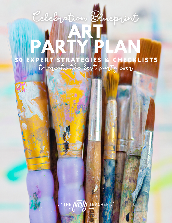 Art Birthday Party Plan INSTANT DOWNLOAD