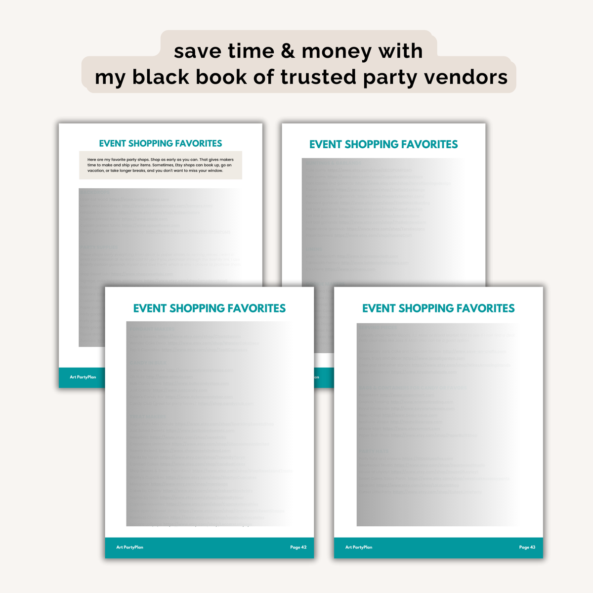 Art Birthday Party Plan INSTANT DOWNLOAD