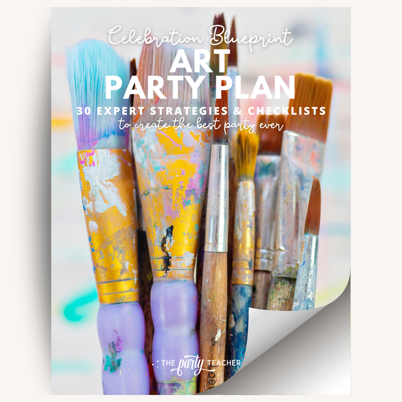 Art Birthday Party Plan INSTANT DOWNLOAD