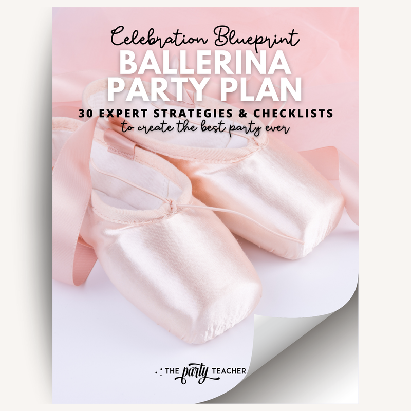 Ballerina Birthday Party Plan INSTANT DOWNLOAD