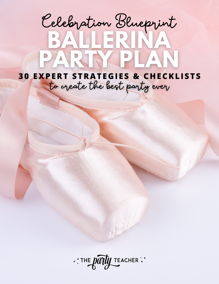 Ballerina Birthday Party Plan INSTANT DOWNLOAD