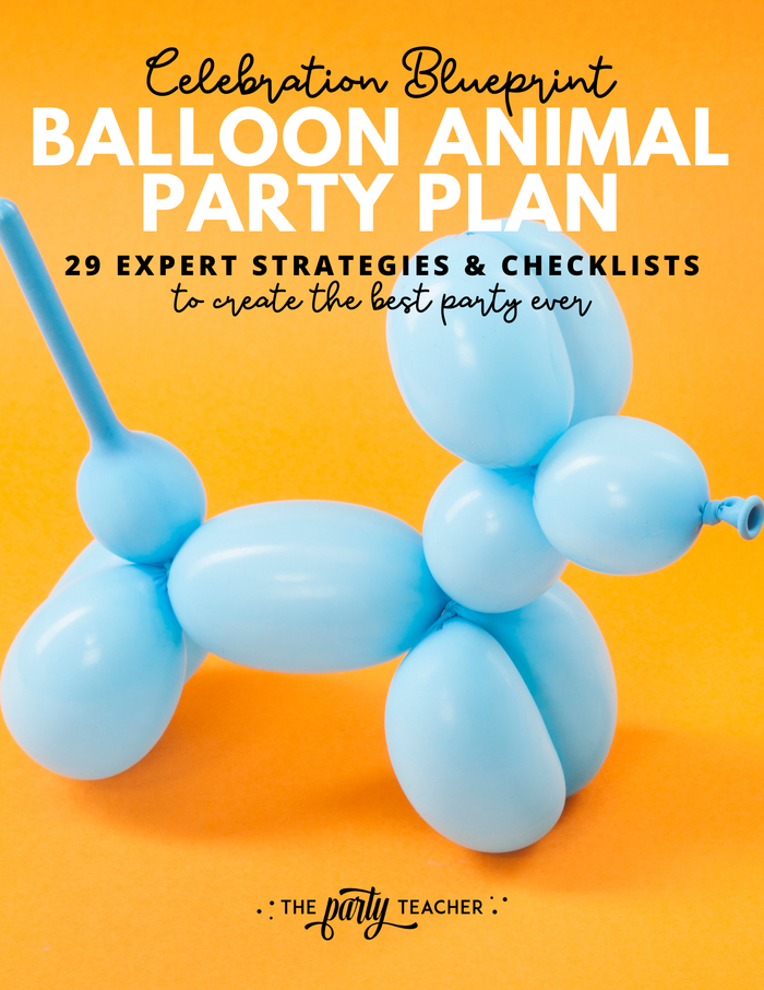 Balloon Animal Birthday Party Plan INSTANT DOWNLOAD