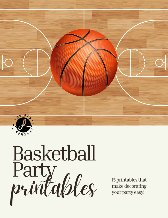 Basketball Birthday Party Printables INSTANT DOWNLOAD