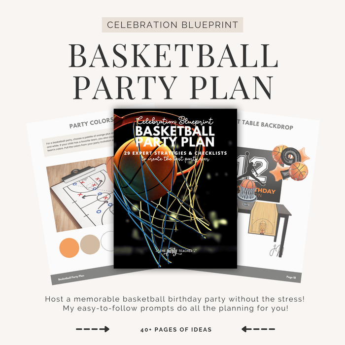Basketball Birthday Party Plan INSTANT DOWNLOAD