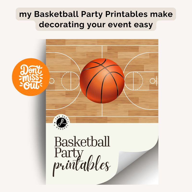 Basketball Birthday Party Plan INSTANT DOWNLOAD