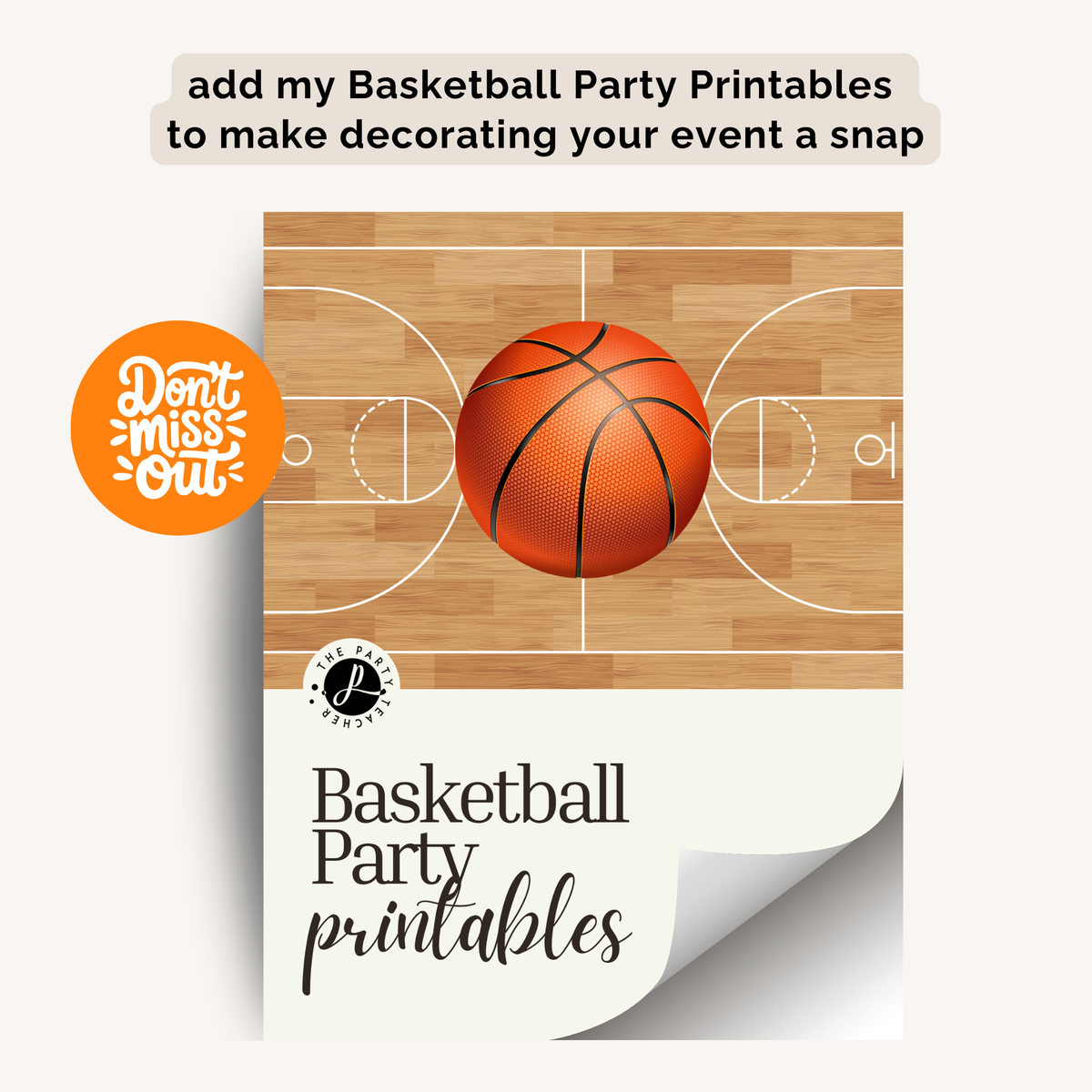 Basketball Birthday Party Plan INSTANT DOWNLOAD