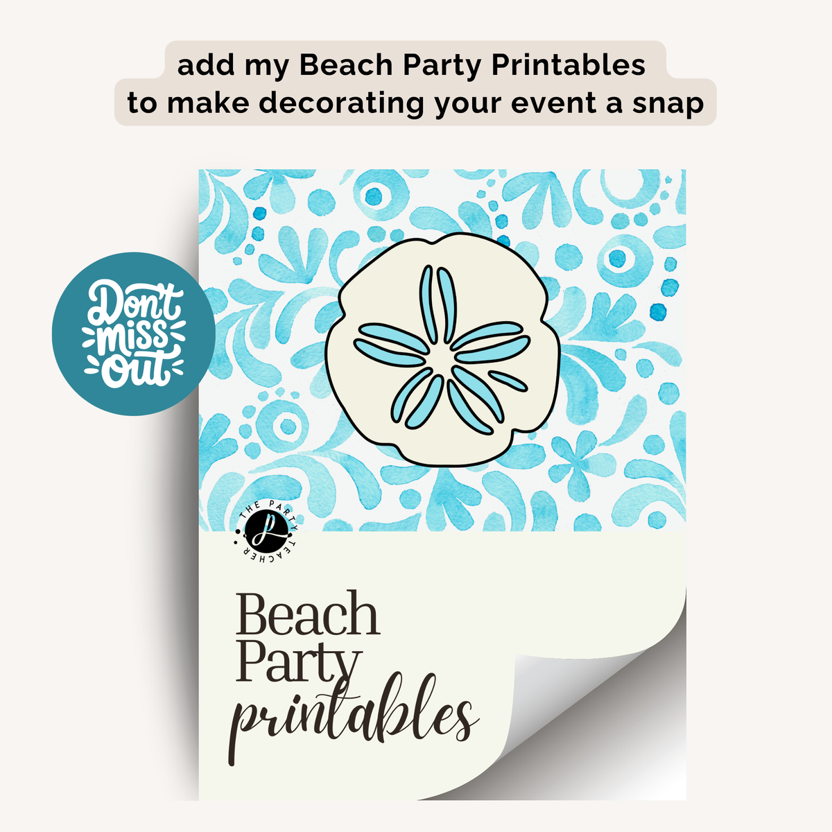 Beach Birthday Party Plan INSTANT DOWNLOAD