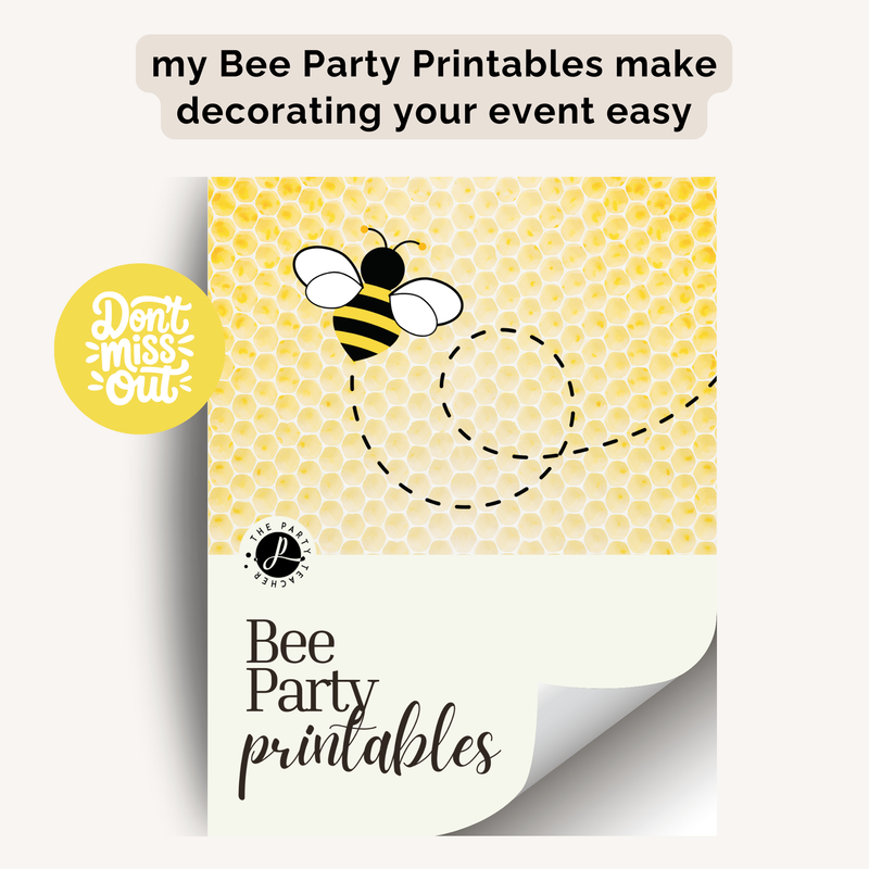 Bee Birthday Party Plan INSTANT DOWNLOAD