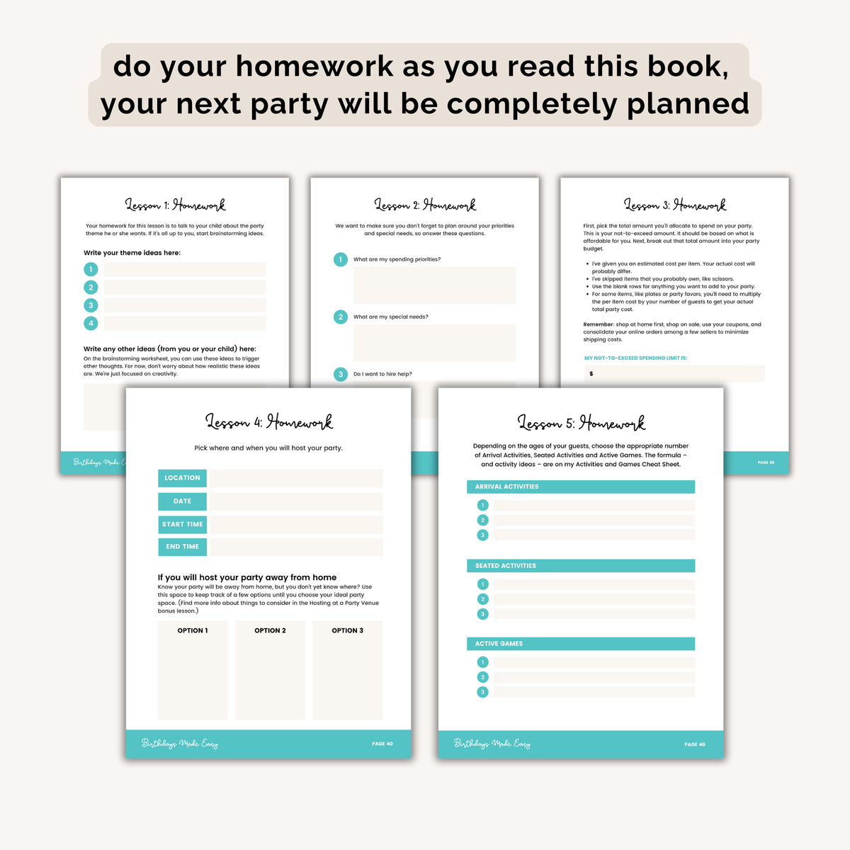 Birthdays Made Easy INSTANT DOWNLOAD