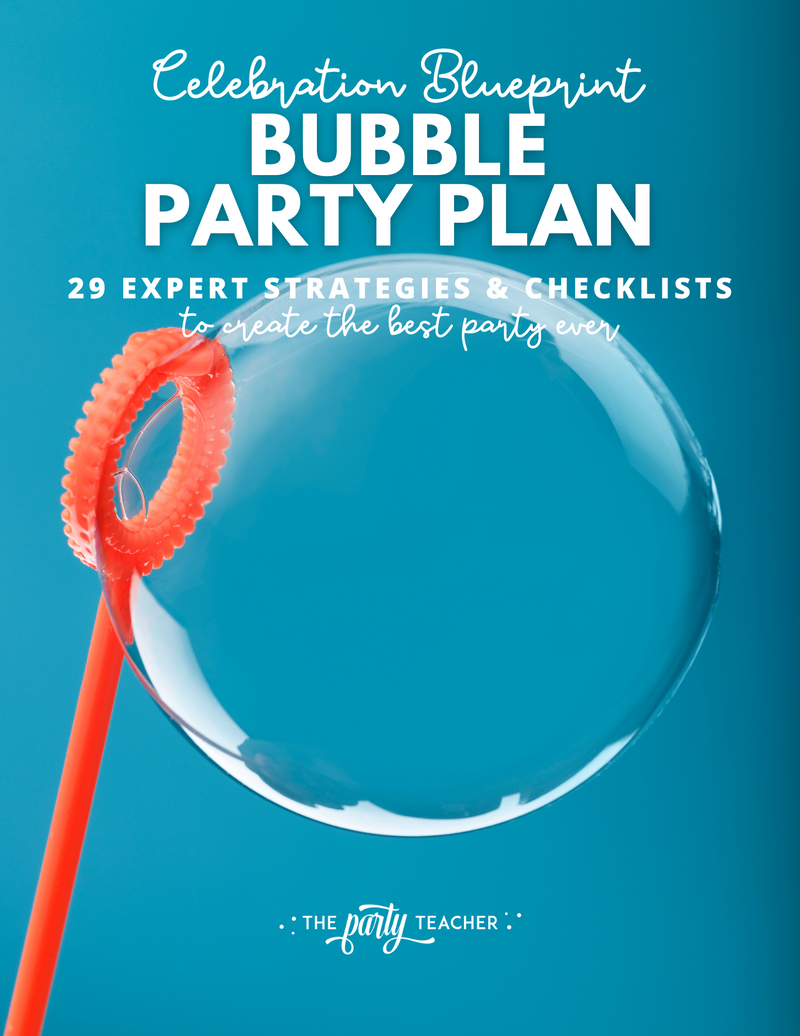 Bubble Birthday Party Plan INSTANT DOWNLOAD