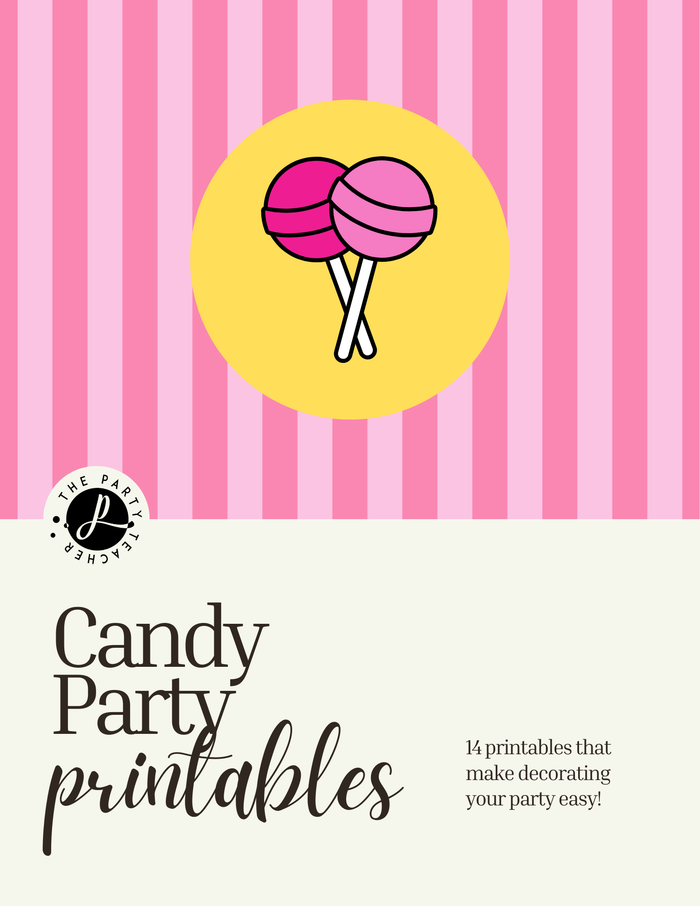 Candy Birthday Party Printables INSTANT DOWNLOAD