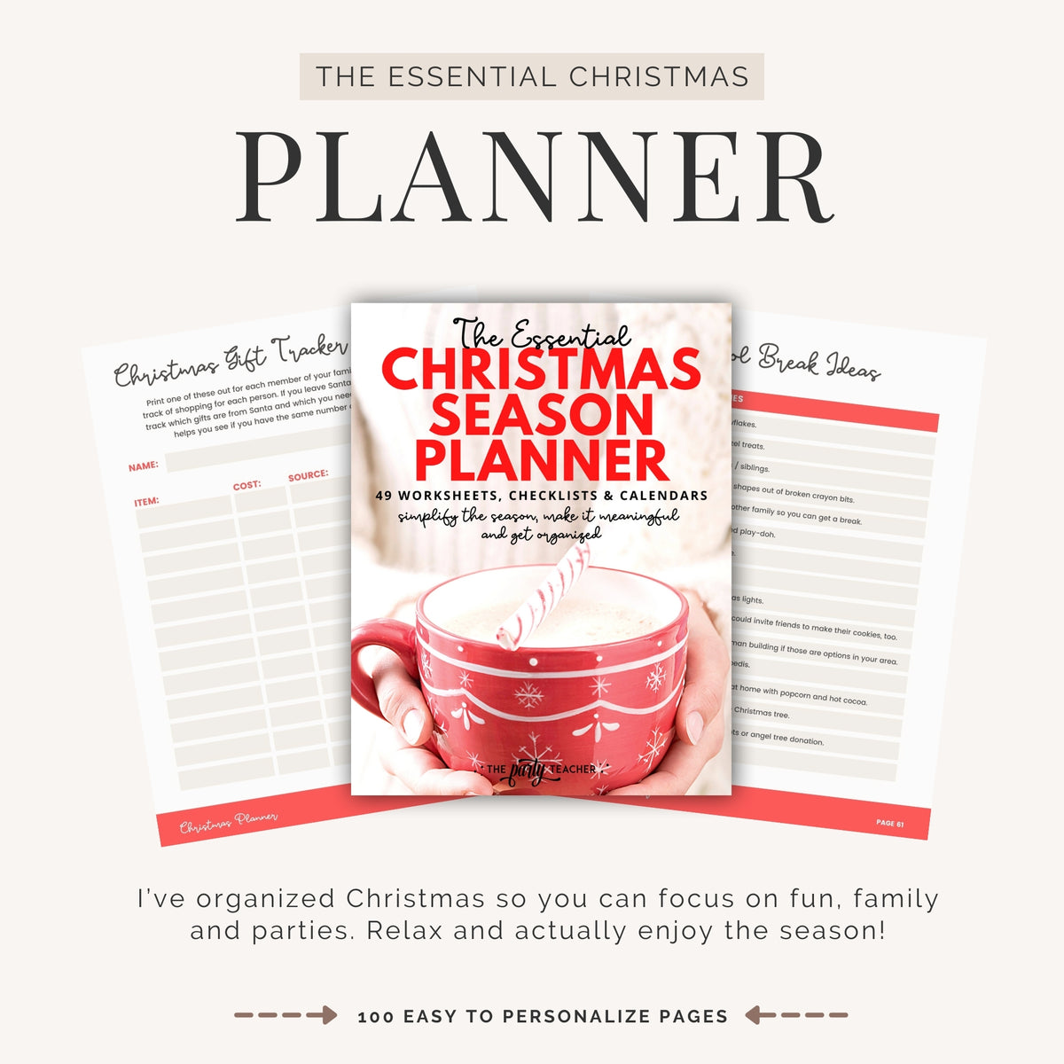 Christmas Season Planner INSTANT DOWNLOAD
